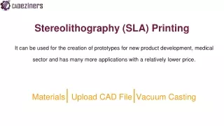 stereolithography sla printing