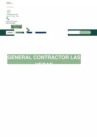 cenaral contractor