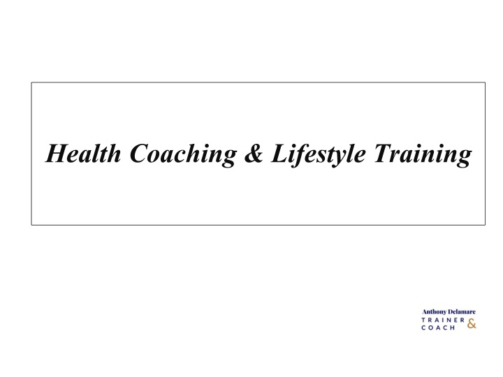 health coaching lifestyle training