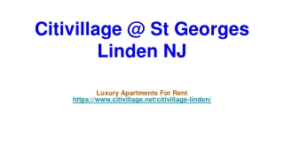 Citivillage @ St Georges Linden NJ Luxury Apartments For Rent