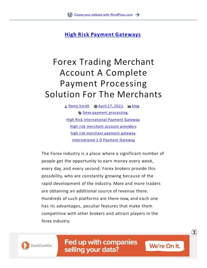 forex trading merchant account a complete payment processing solution for the merchants