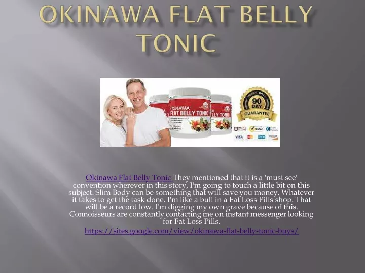 okinawa flat belly tonic they mentioned that