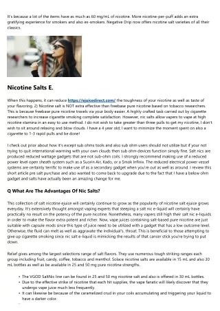 Vape Juice Faqs.