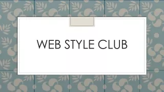 web style club