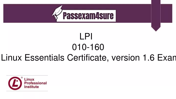 lpi 010 160 linux essentials certificate version