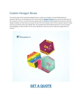 custom hexagon boxes