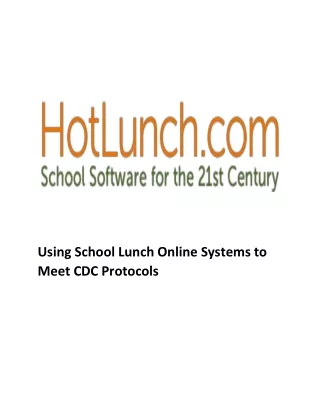 using school lunch online systems to meet