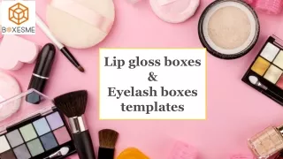 Lip gloss boxes & Eyelash boxes templates