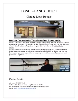 Best & Affordable Garage doors cable In Rockville Centre, NY