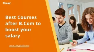 15 Best Courses after B.com to boost your salary