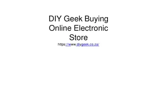 diy geek buying online electronic store https w ww di y geek co za