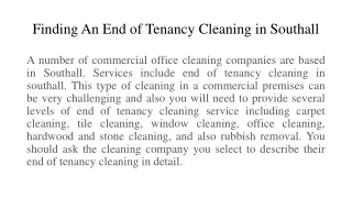 End of Tenancy cleaning Southall