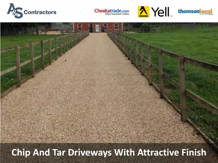 chip and tar driveways with attractive finish