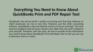 everything you need to know about quickbooks print and pdf repair tool