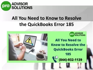 all you need to know to resolve the quickbooks error 185