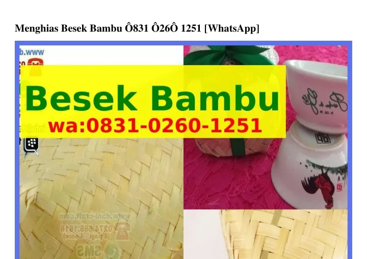 menghias besek bambu 831 26 1251 whatsapp
