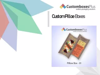 flat 20% off on Custom Pillow Boxes with free Shipping