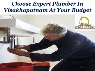 Choose Expert Plumber In Visakhapatnam At Your Budget
