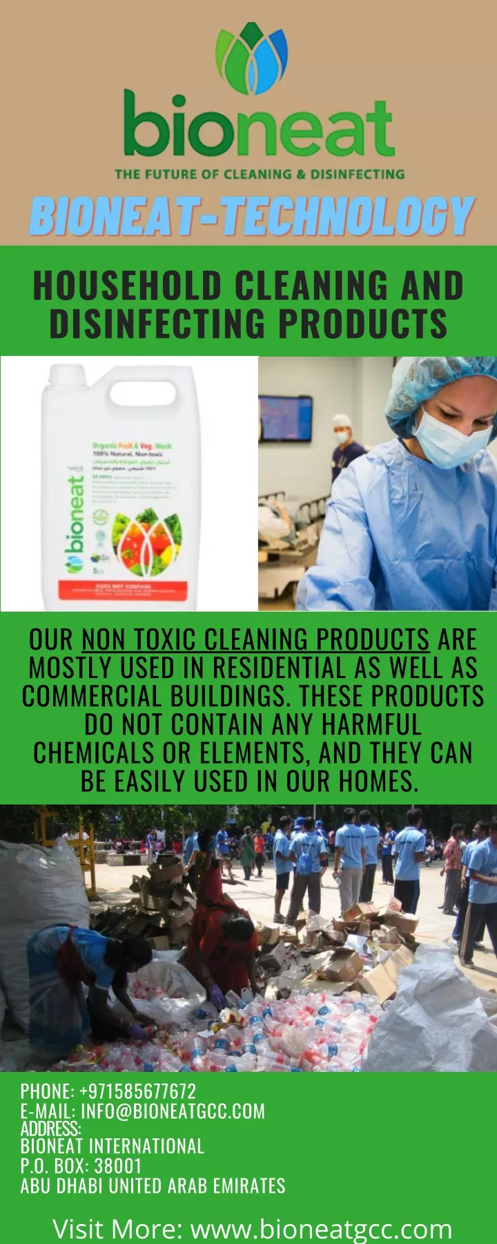 household cleaning and disinfecting products