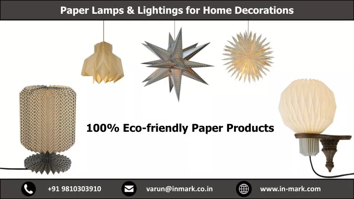 paper lamps lightings for home decorations