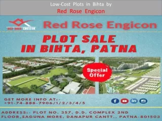 low cost plots in bihta by red rose engicon