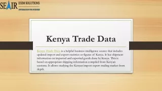 Kenya Trade Data PDF