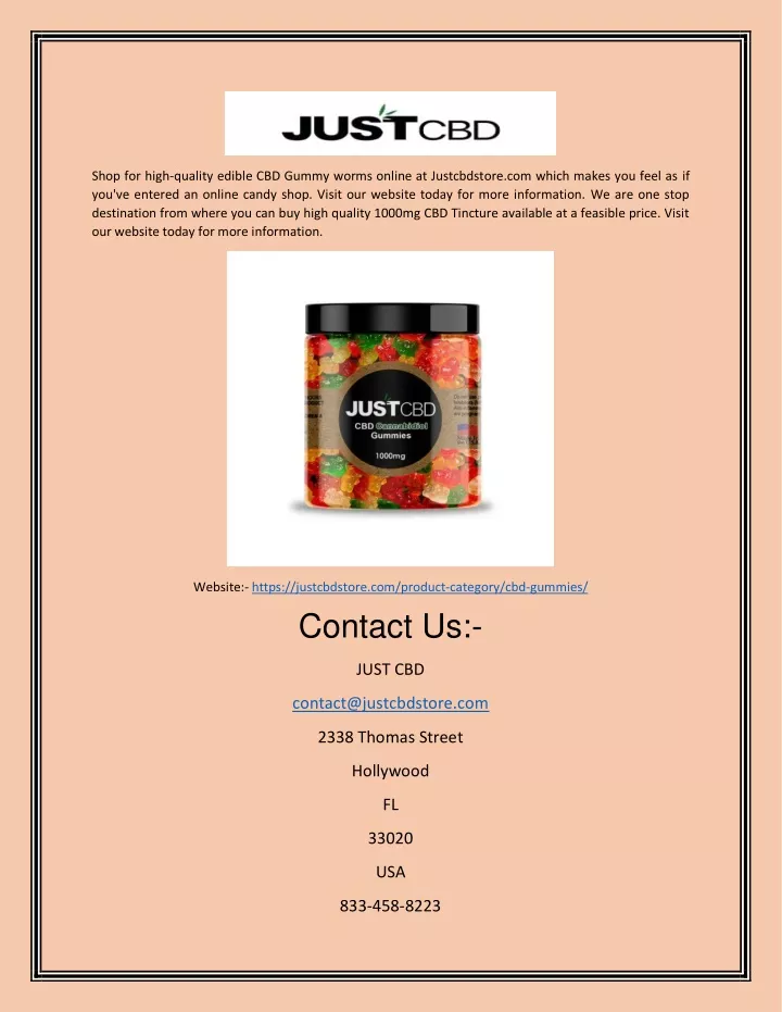 shop for high quality edible cbd gummy worms