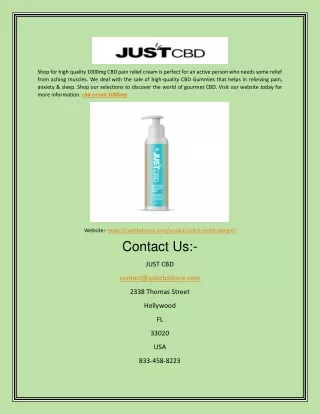 shop for high quality 1000mg cbd pain relief