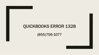 quickbooks error 1328