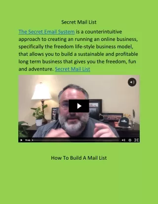 secret mail list