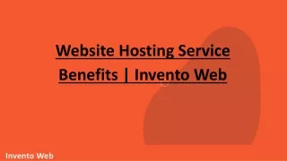 website hosting service benefits invento web
