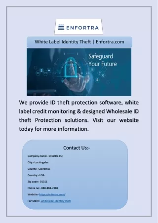white label identity theft enfortra com