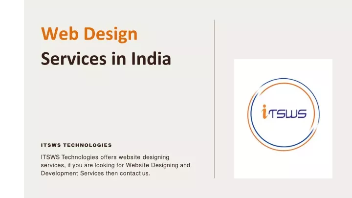 web design services in india