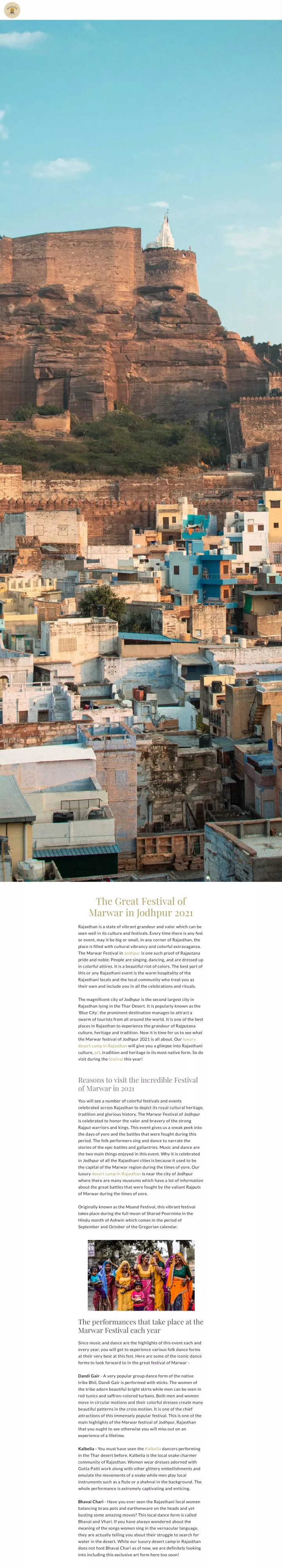 the great festival of marwar in jodhpur 2021