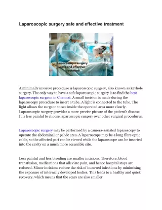 Laparoscopic-surgery-safe-and-effective-treatment