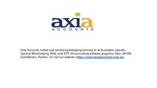 Accounting Auditing and Bookkeeping Services