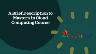 a brief description to master s in cloud