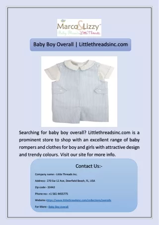 baby boy overall littlethreadsinc com