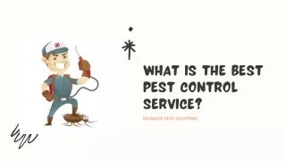 What is the best pest control service?