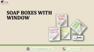 soap boxes with window