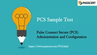 pcs sample test pcs sample test