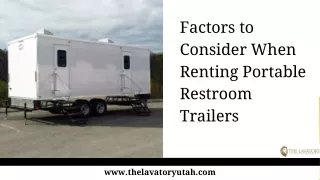 factors to consider when renting portable