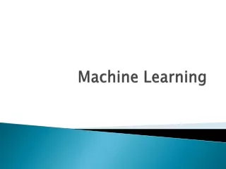 machine learning