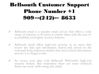 bellsouth customer support phone number