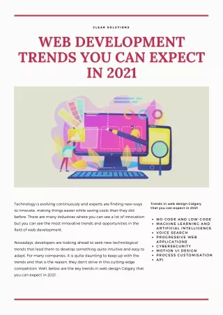 Web Development Trends You can Expect in 2021