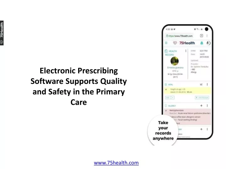 electronic prescribing software supports quality