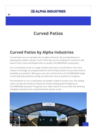 Curved Patios