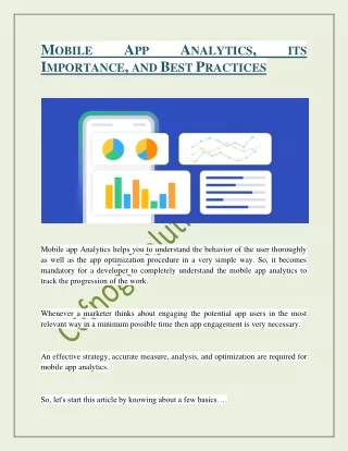 Mobile App Analytics, its Importance, and Best Practices