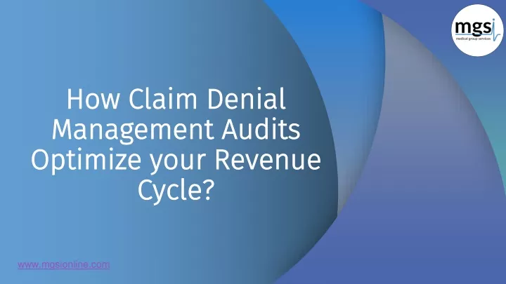 how claim denial management audits optimize your revenue cycle