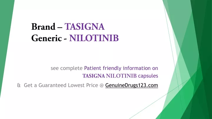 brand tasigna generic nilotinib